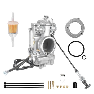 FU001101 HCmotorku 48mm Carburetor Assembly for Harley Dyna & Electra Glide
