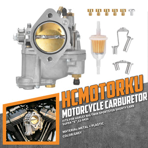 FU001201_HCmotorku_Complete 11-0420 Super "E" Shorty Carburetor with Tuning Jets For Harley Buell