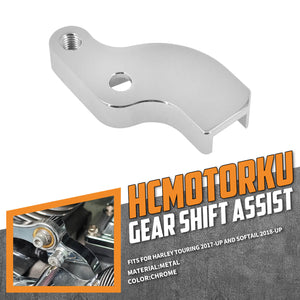 GE000202_HCmotorku_Chrome CNC Shift Neutral Gear Assist Kit for Harley Touring ‘17-Up Softail ‘18-Up