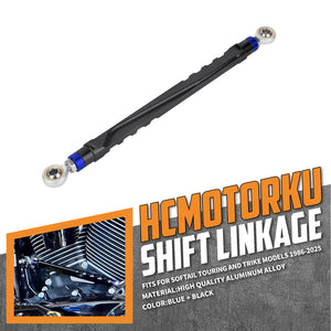 GE001004_HCmotorku_Blue Shifter Shift Linkage for Harley Softail ‘86-’25 Touring Trike 
