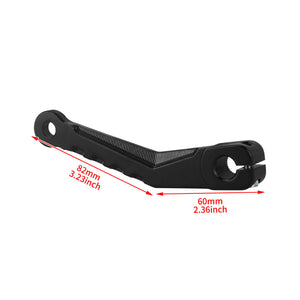 GE001201 HCmotorku Premium Black Aluminum Shift Shaft Shift Lever Arm for Harley Touring Softail Trike Size