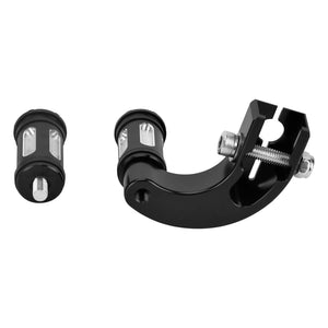 GE001401_HCmotorku_Black CNC Aluminum Mid-Control Shift Lever Assembly for Harley Softail '18-Up
