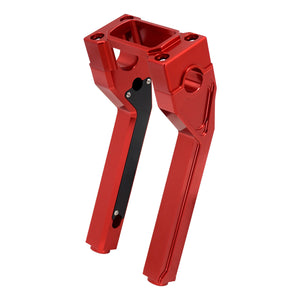 GP006902 hcmotorku Red Handlebar 10" Riser Clamp Kit For Harley
