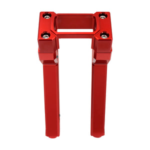 GP006902 hcmotorku Red Handlebar 10" Riser Clamp Kit For Harley softail