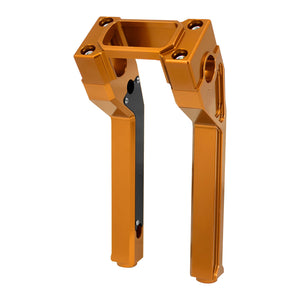 GP006903 hcmotorku Gold Handlebar 10" Riser Clamp Kit For Harley Softail Sport Glide 