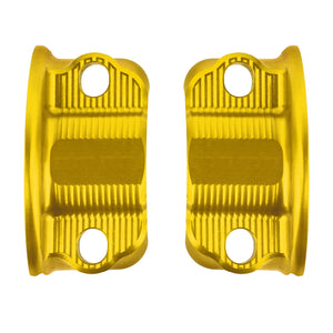 GP008103 HCmotorku Gold High-Performance CNC Clutch Brake Perch Clamps for Harley Softail Touring