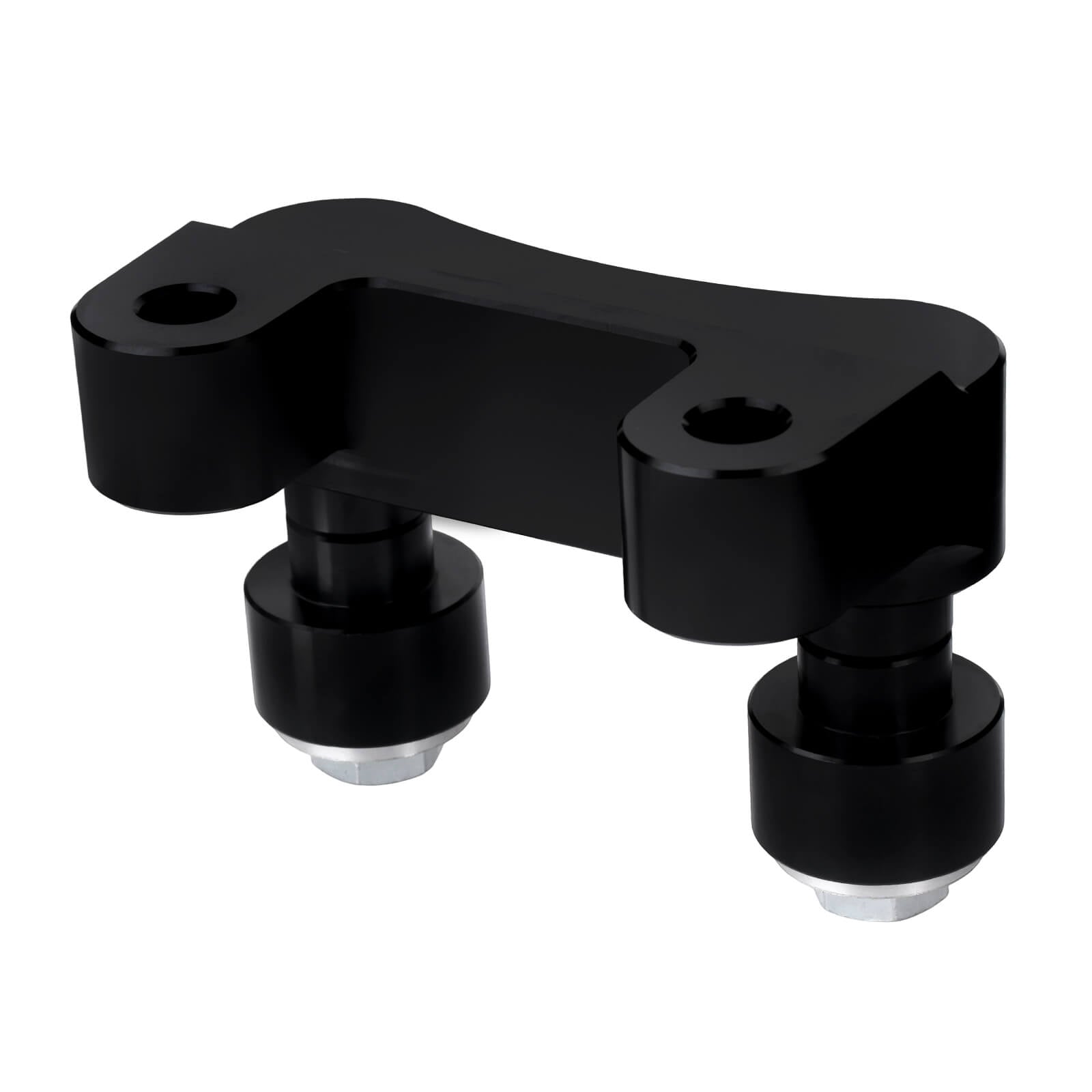 GP008201_HCmotorku_Black Pull Back Plate Handlebar Riser Adaptor For Harley Touring Softail Dyna