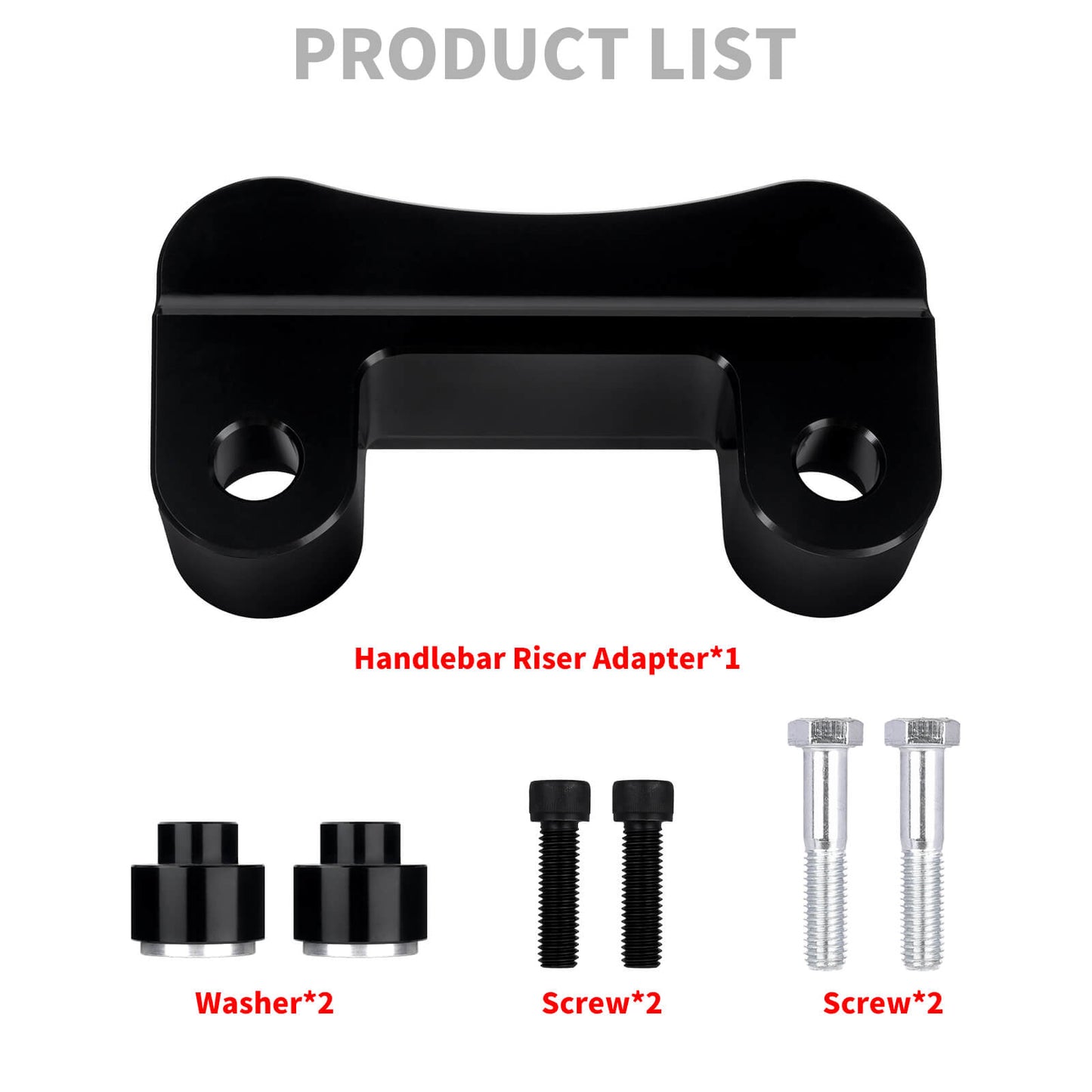 GP008201_HCmotorku_Black Pull Back Plate Handlebar Riser Adaptor For Harley Touring Softail Dyna Product List