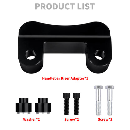 GP008201_HCmotorku_Black Pull Back Plate Handlebar Riser Adaptor For Harley Touring Softail Dyna Product List