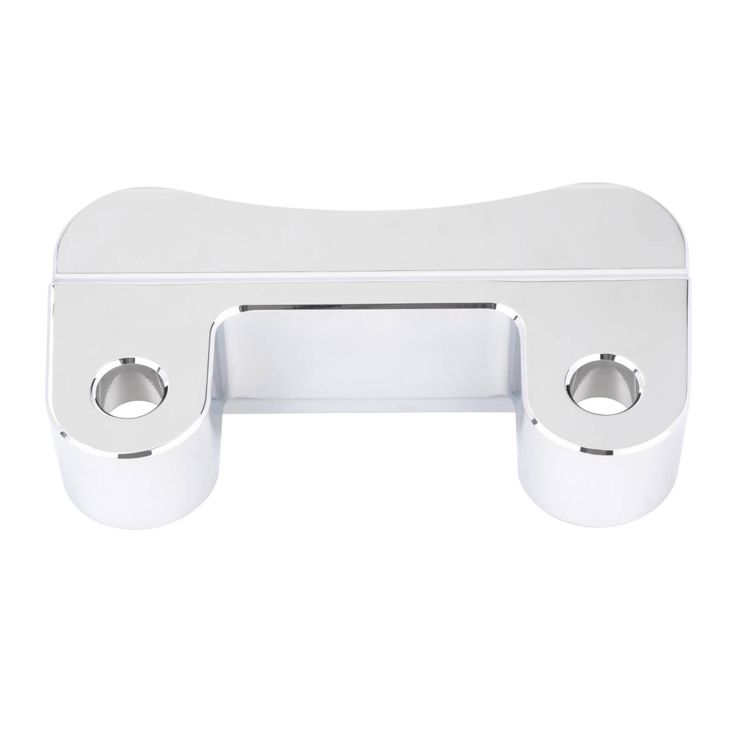 GP008202_HCmotorku_Chrome Pull Back Plate Handlebar Riser Adaptor For Harley Touring Softail Dyna