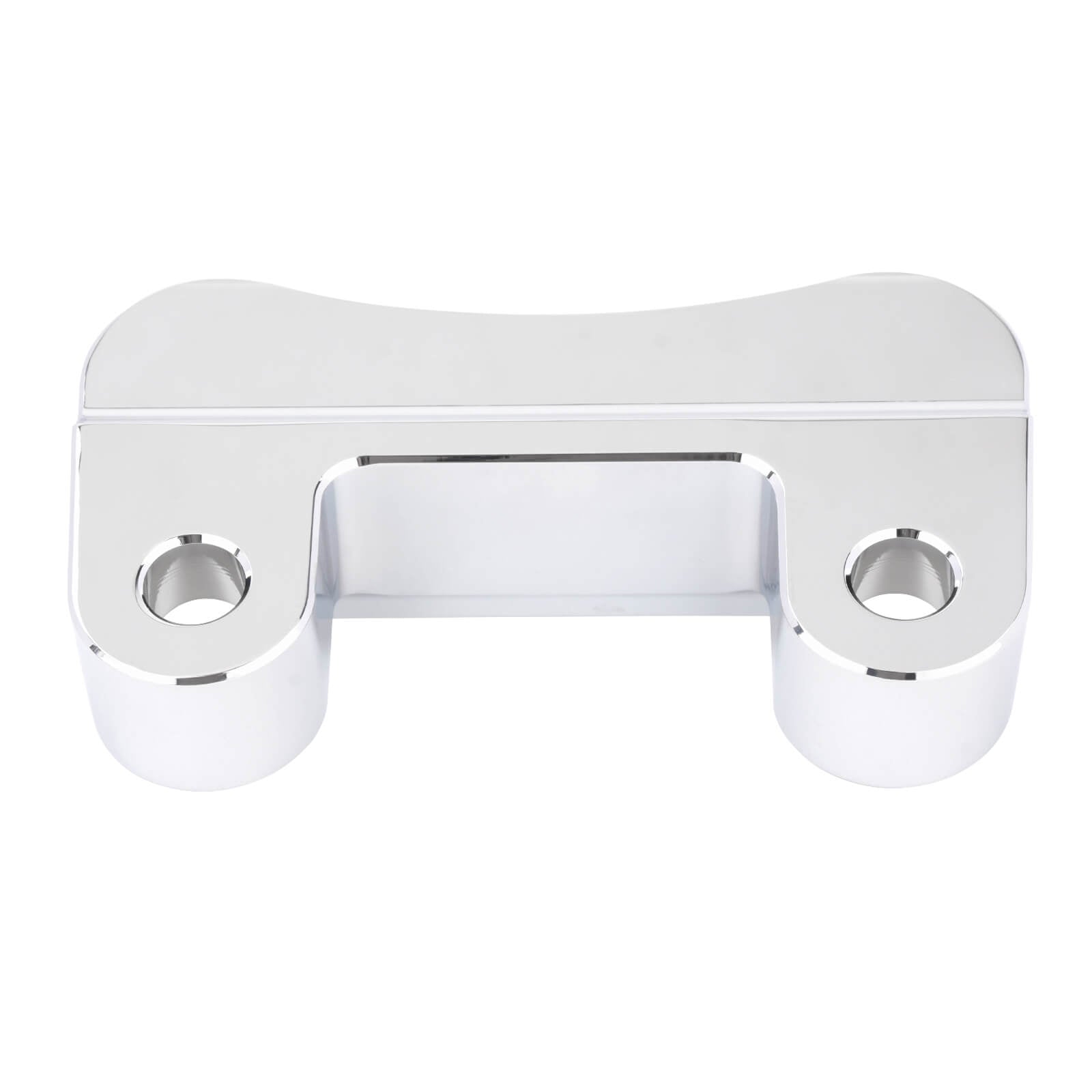 GP008202_HCmotorku_Chrome Pull Back Plate Handlebar Riser Adaptor For Harley Touring Softail Dyna