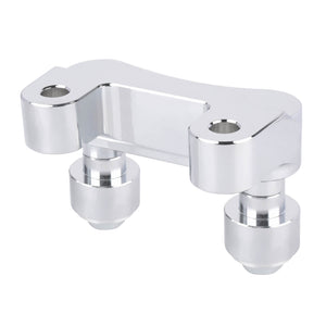 GP008202_HCmotorku_Chrome Pull Back Plate Handlebar Riser Adaptor For Harley Touring Softail Dyna Detail