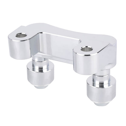 GP008202_HCmotorku_Chrome Pull Back Plate Handlebar Riser Adaptor For Harley Touring Softail Dyna Detail