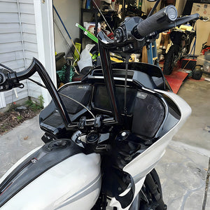 GP008501 hcmotorku 16" Ape Hanger Handlebars Pre-Drilled for Harley road glide