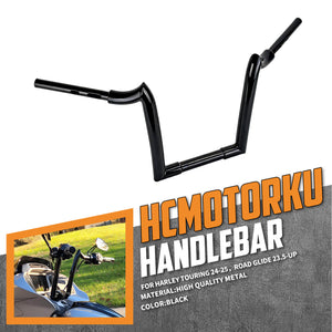 GP008501 hcmotorku 16" Ape Hanger Handlebars Pre-Drilled for Harley road glide cvo