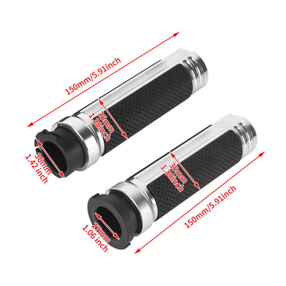 GP008602 HCmotorku Hand Grips Handlebars for Harley Sportster Dyna Softail size