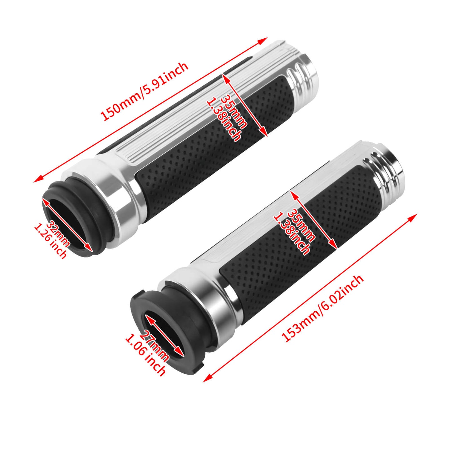 GP008605 HCmotorku Hand Grips Eletronic Grips Handlebar for Harley Softail ‘16-’24