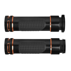 GP008901_HCmotorku_Anti-Slip 1" Electronic Hand Grips Fits Harley Touring Trike Softail Orange