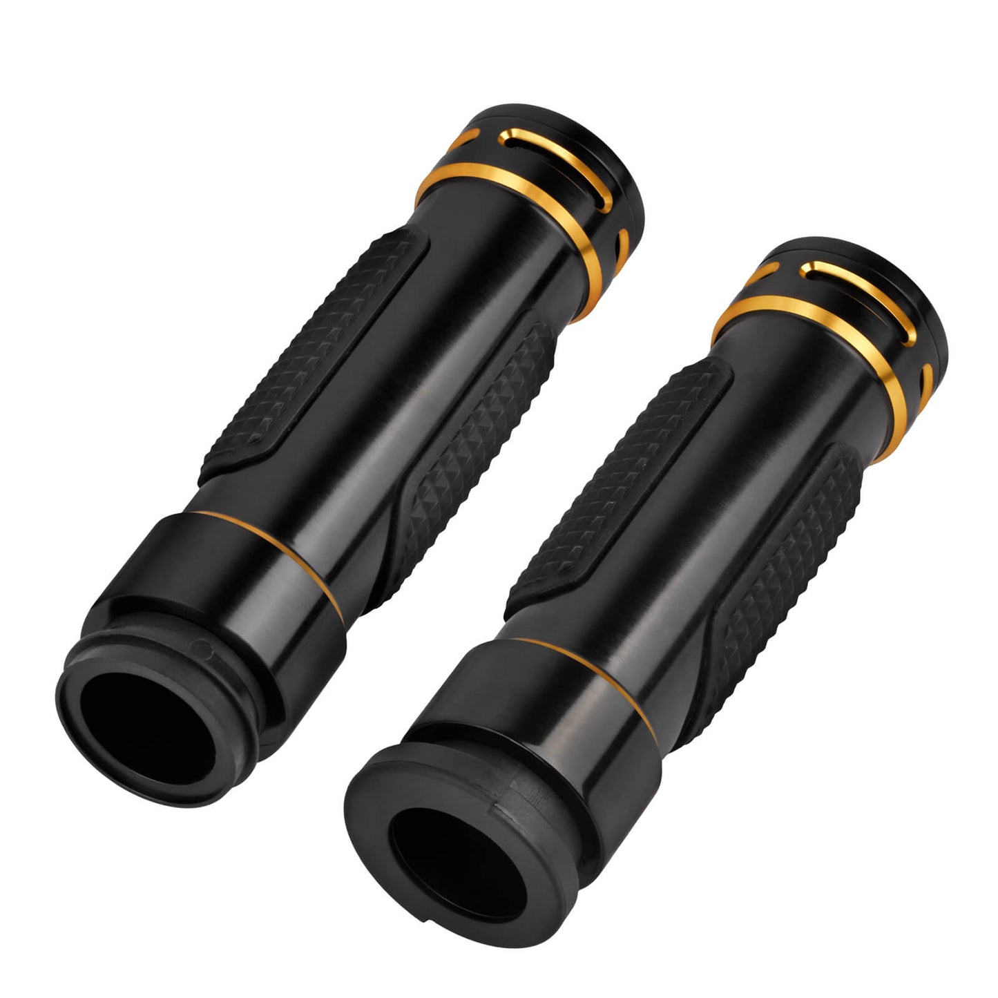 GP008902_HCmotorku_Anti-Slip 1" Electronic Hand Grips Fits Harley Touring Trike Softail Gold