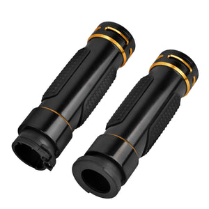 GP009002_HCmotorku_1" Anti-Slip Rubber & Aluminum Handlebar Grips for Harley Touring Dyna
