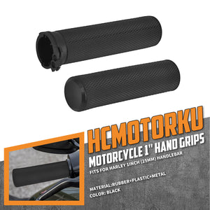 GP009101 HCmotorku Handlebar Grips for Harley Sportster Dyna Softail Installation
