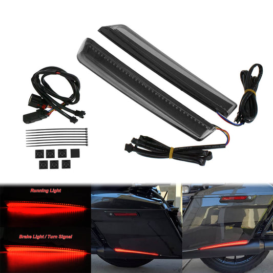 LED Extended Saddlebag Lights for Harley Touring 2014-2023 | HCmotorku