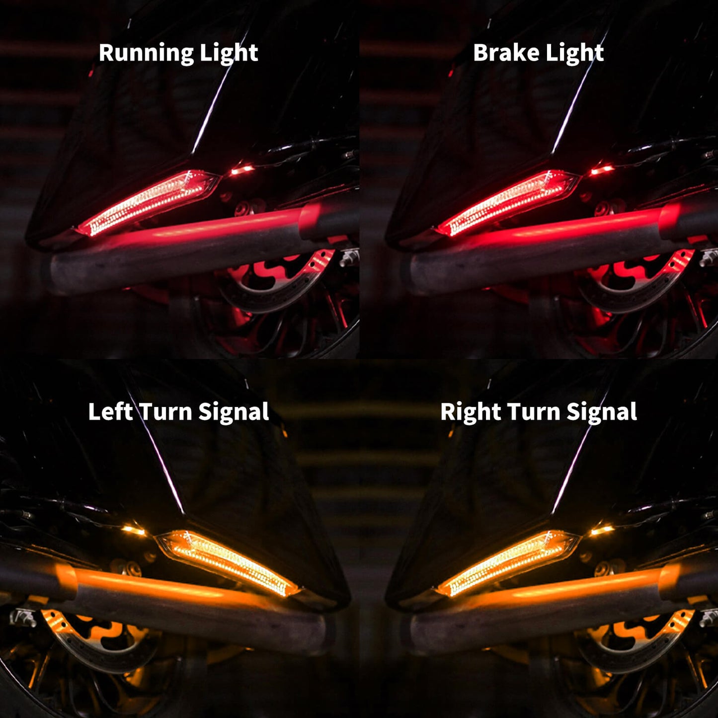 LED Extended Saddlebag Lights for Harley Touring 2014-2023 | HCmotorku