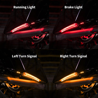 LED Extended Saddlebag Lights for Harley Touring 2014-2023 | HCmotorku