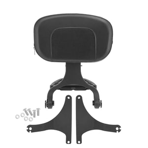 Adjustable Driver Passenger Backrest Fit For Harley Softail Fat Boy FLSTF 2008-2017 | HCmotorku