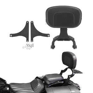 Adjustable Driver Passenger Backrest Fit For Harley Softail Fat Boy FLSTF 2008-2017 | HCmotorku