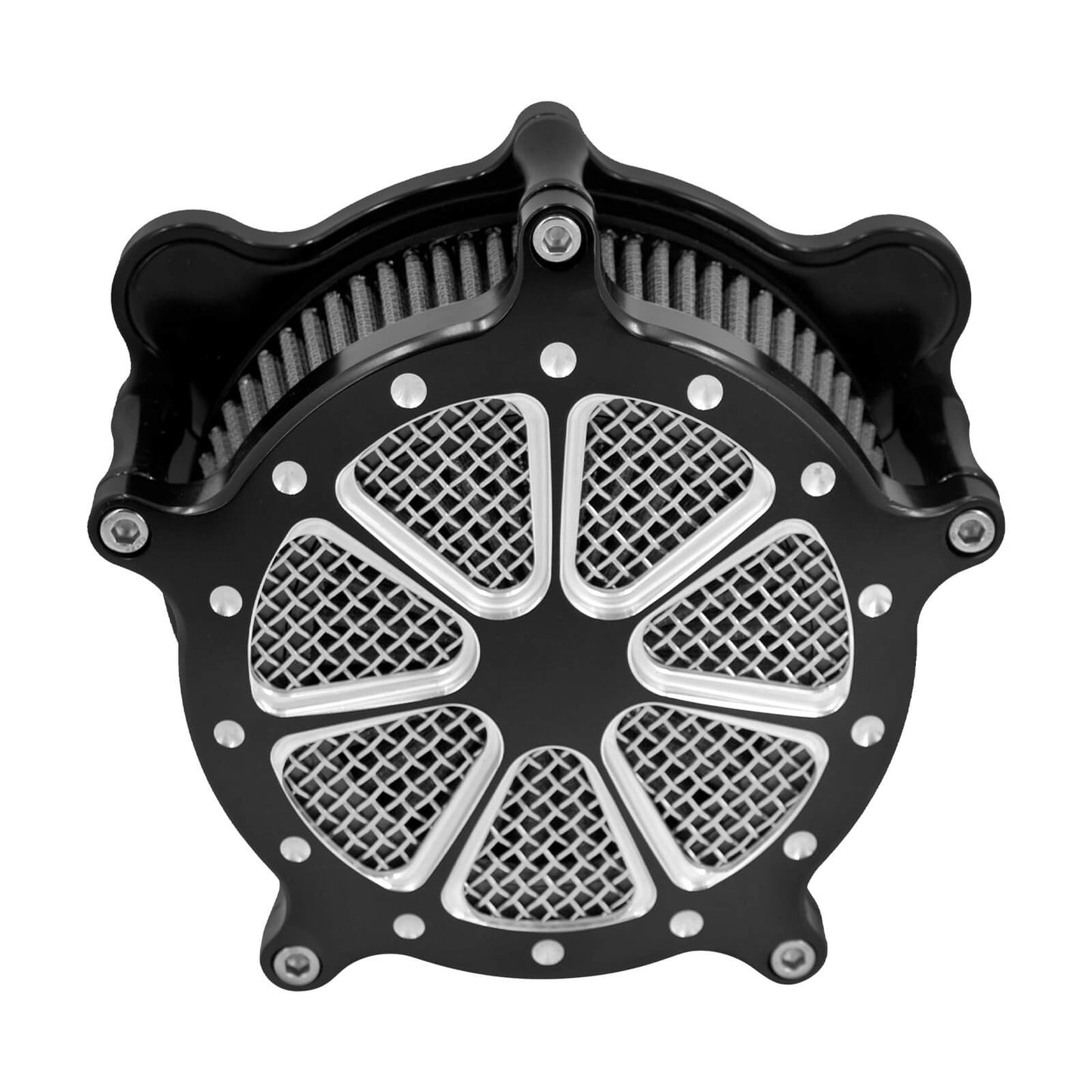 Dots Cut Spike Air Cleaner Intake Filter Fit For Touring Street Glide 2008-2016 | HCmotorku