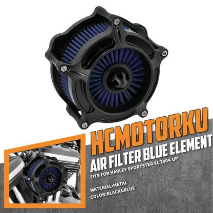 Air Cleaner Spike Intake Filter Blue Fit For Harley Sportster XL 1200 2004-2022 | HCmotorku