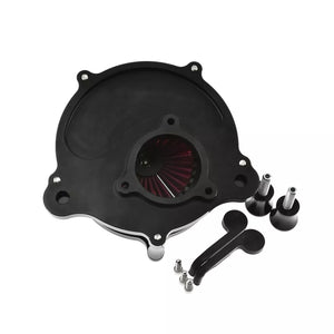 Stripe Air Cleaner Red Air Filter Matte Fit For Harley Softail 2018-2024 Touring 2017-2023 | HCmotorku