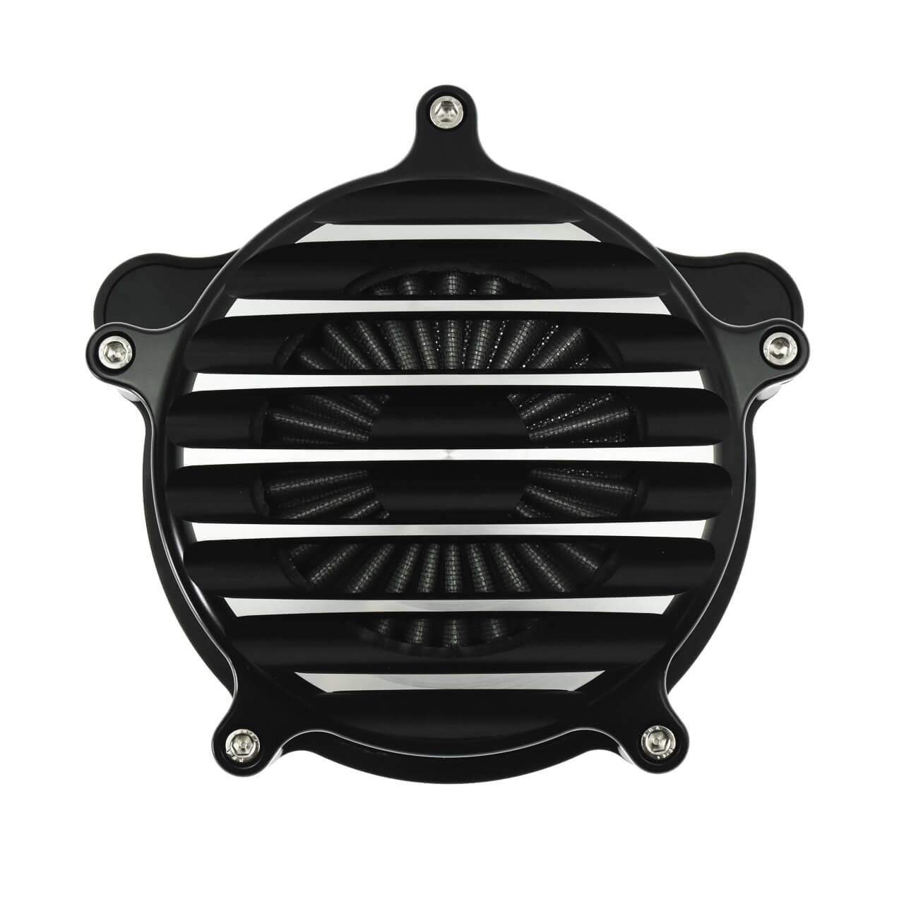 Stripe Air Cleaner Gray Air Filter Chrome Fit For Harley Dyna 2000-2017 Softail 2000 | HCmotorku