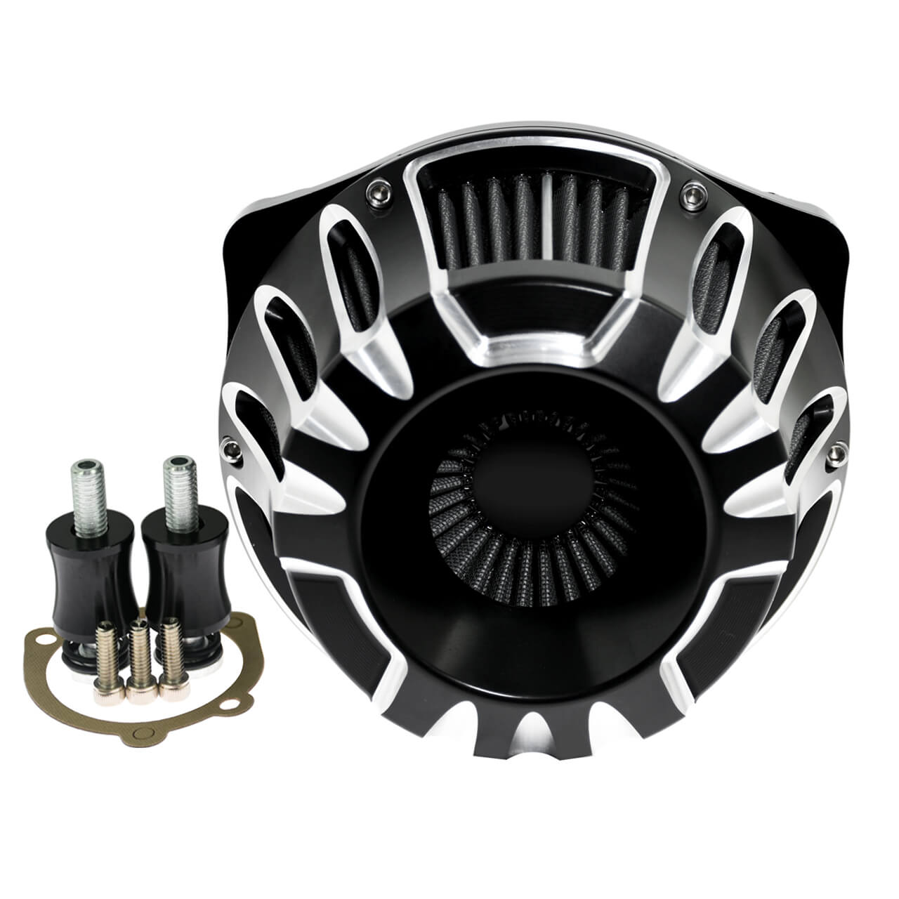 CNC Air Cleaner Grey Intake Filter Kit Fit For Harley Touring 2000-2007 Softail | HCmotorku