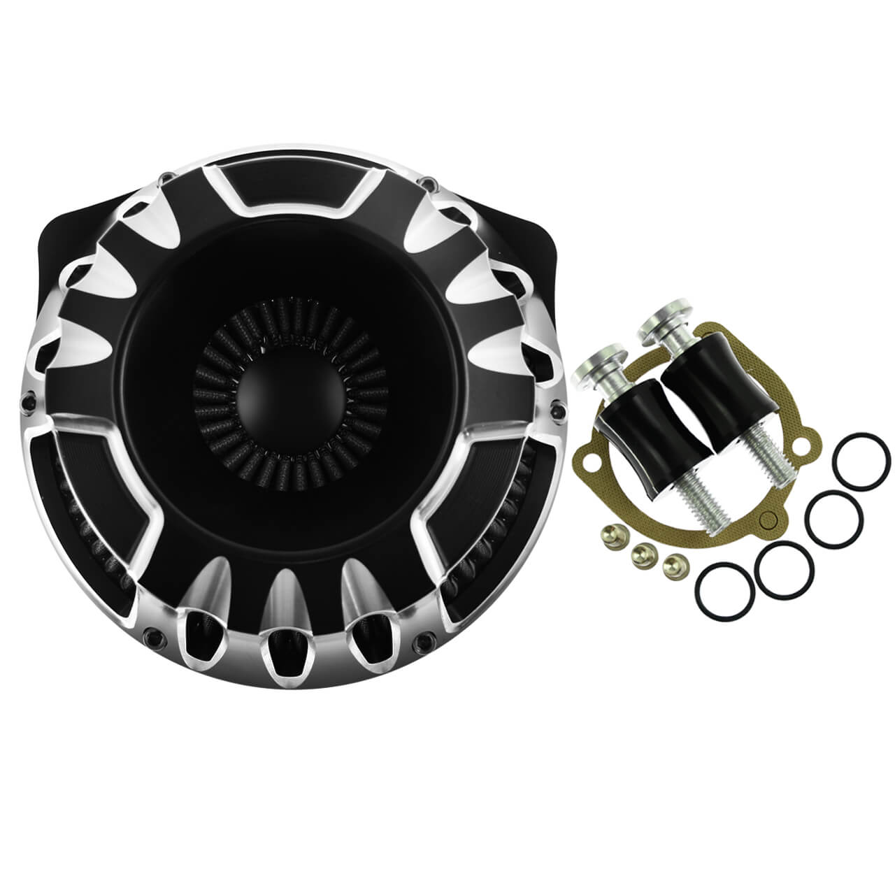 CNC Air Cleaner Grey Intake Filter Kit Fit For Harley Touring 2000-2007 Softail | HCmotorku