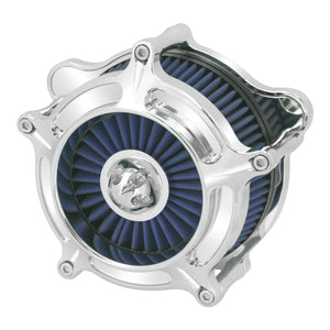 Air Cleaner Blue Intake Filter Chrome Fit For Harley M8 Softail 2018-2024 Touring 2017-2023 | HCmotorku