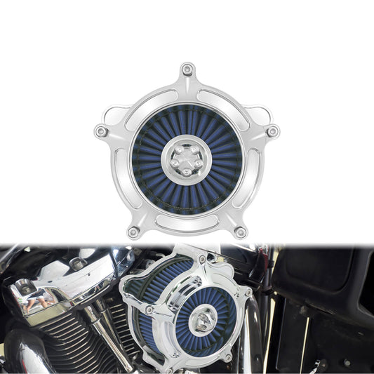 Air Cleaner Blue Intake Filter Chrome Fit For Harley M8 Softail 2019 Touring 2017-2020 | HCmotorku