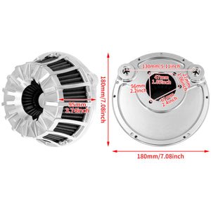 Air Cleaner Grey Filter kits Chrome Fit For Harley Sportster XL 883 1200 2004-2021 | HCmotorku