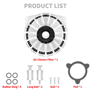 Air Cleaner Grey Filter kits Chrome Fit For Harley Touring 2008-2016 Softail 2016-2017 | HCmotorku