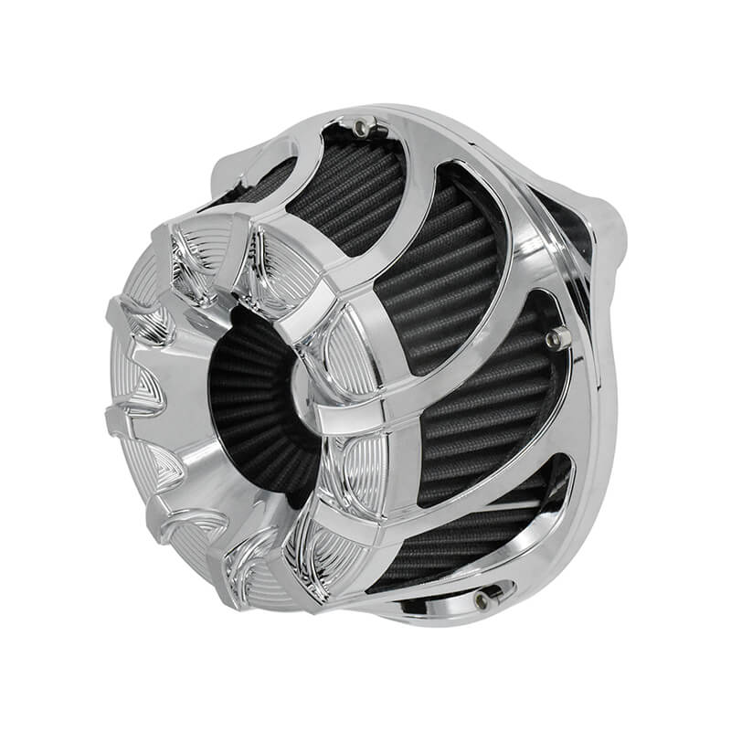 Spin Chrome Cut Air Cleaner Intake Filter Fit For Harley Touring Glides Trike 2008 | HCmotorku