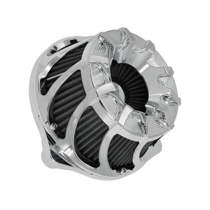 Spin Cut Air Cleaner Intake Filter Chrome Fit For Harley Touring 2017-2023 Trike 2025 | HCmotorku