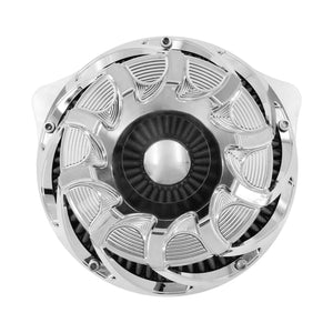 Spin Cut Air Cleaner Intake Filter Chrome Fit For Harley Touring 2017-2023 Trike 2025 | HCmotorku