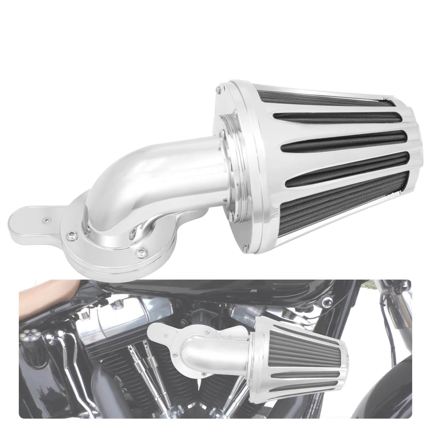 CNC Air Cleaner Intake System Kit for Harley Dyna '00-'17 Softail '00-'15 Touring '00-'07 | HCmotorku