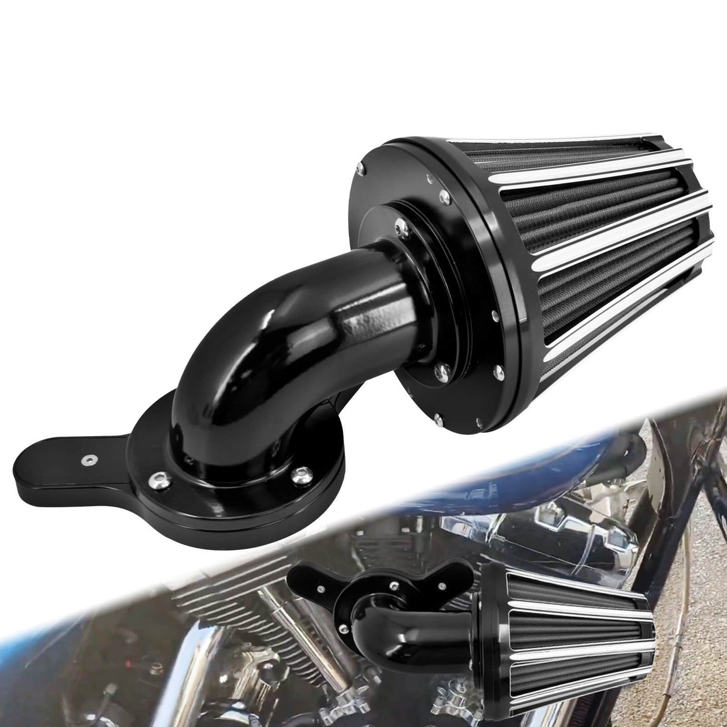 CNC Air Cleaner Intake System Kit for Harley Dyna Softail Touring Trike | HCmotorku