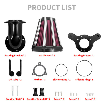 CNC Air Cleaner Intake System Kit Fit Harley Dyna Softail Touring Trike | HCmotorku