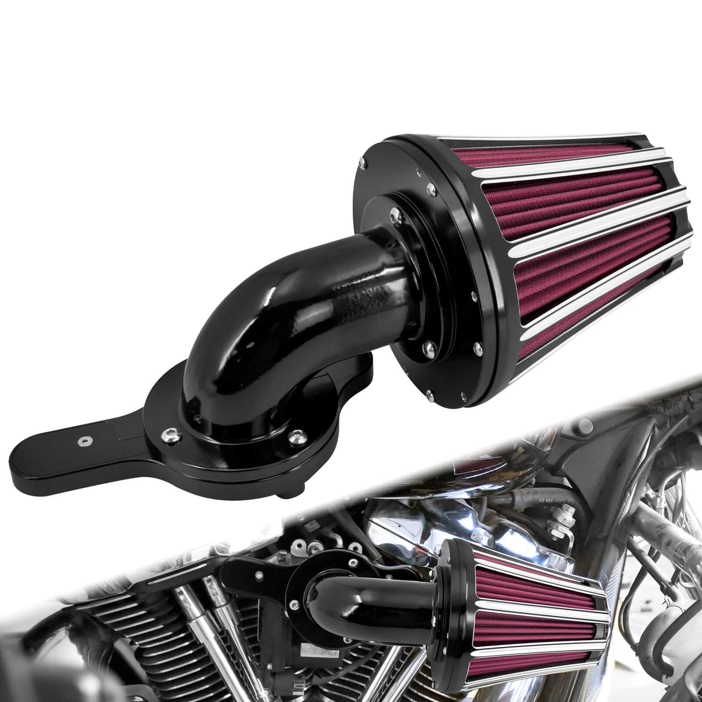 Sucker Air Cleaner Filter Kit Fit For Harley Touring Trike 2017-2023 Softail 2018-2023 | HCmotorku