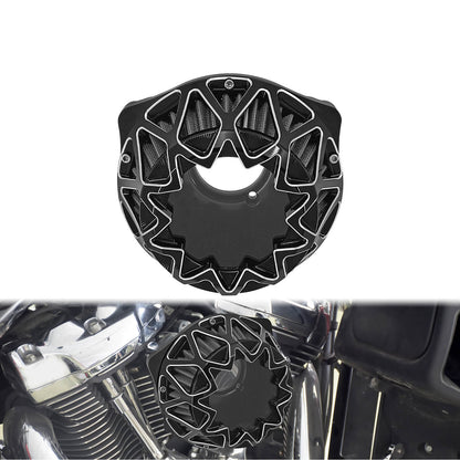 CNC Air Filter Cleaner Star Gray Intake Fit Harley Dyna Softail Touring FLH | HCmotorku