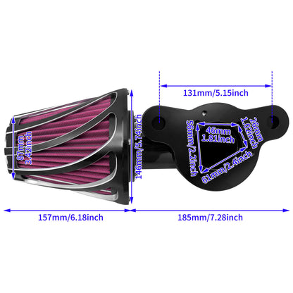 Sucker Air Intake Cleaner Kit Fit Harley Sportster 883 1200 48 72 2004-UP | HCmotorku