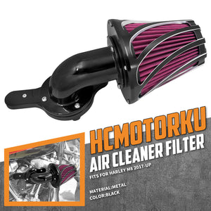 Mushroom Air Cleaner Intake Filter Black Fit For Harley M8 Touring Softail Trike | HCmotorku